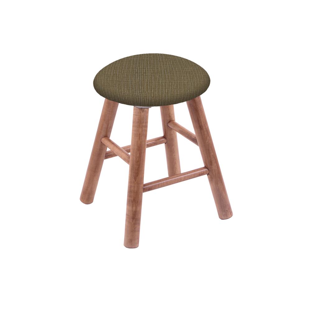 Maple Vanity Stool in Medium Finish with Graph Cork Seat. The main picture.