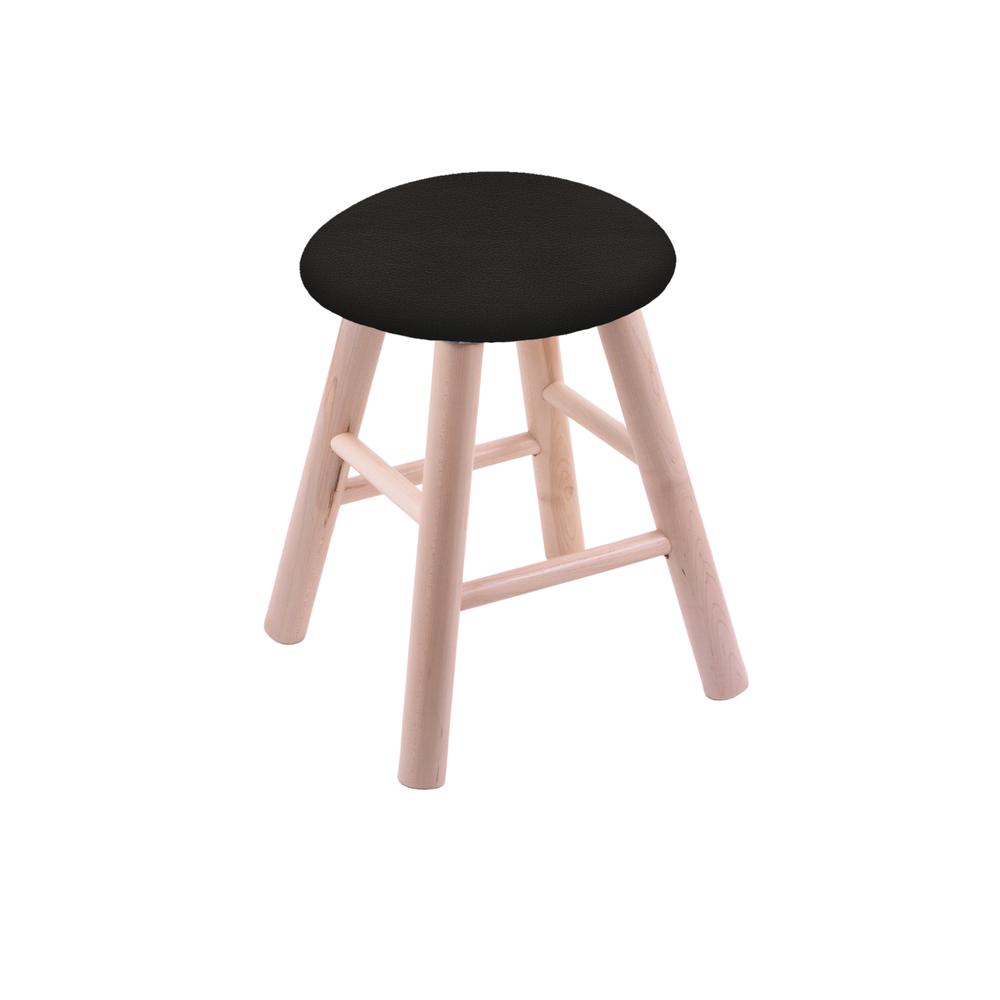 Maple Vanity Stool in Natural Finish with Canter Espresso Seat. Picture 1