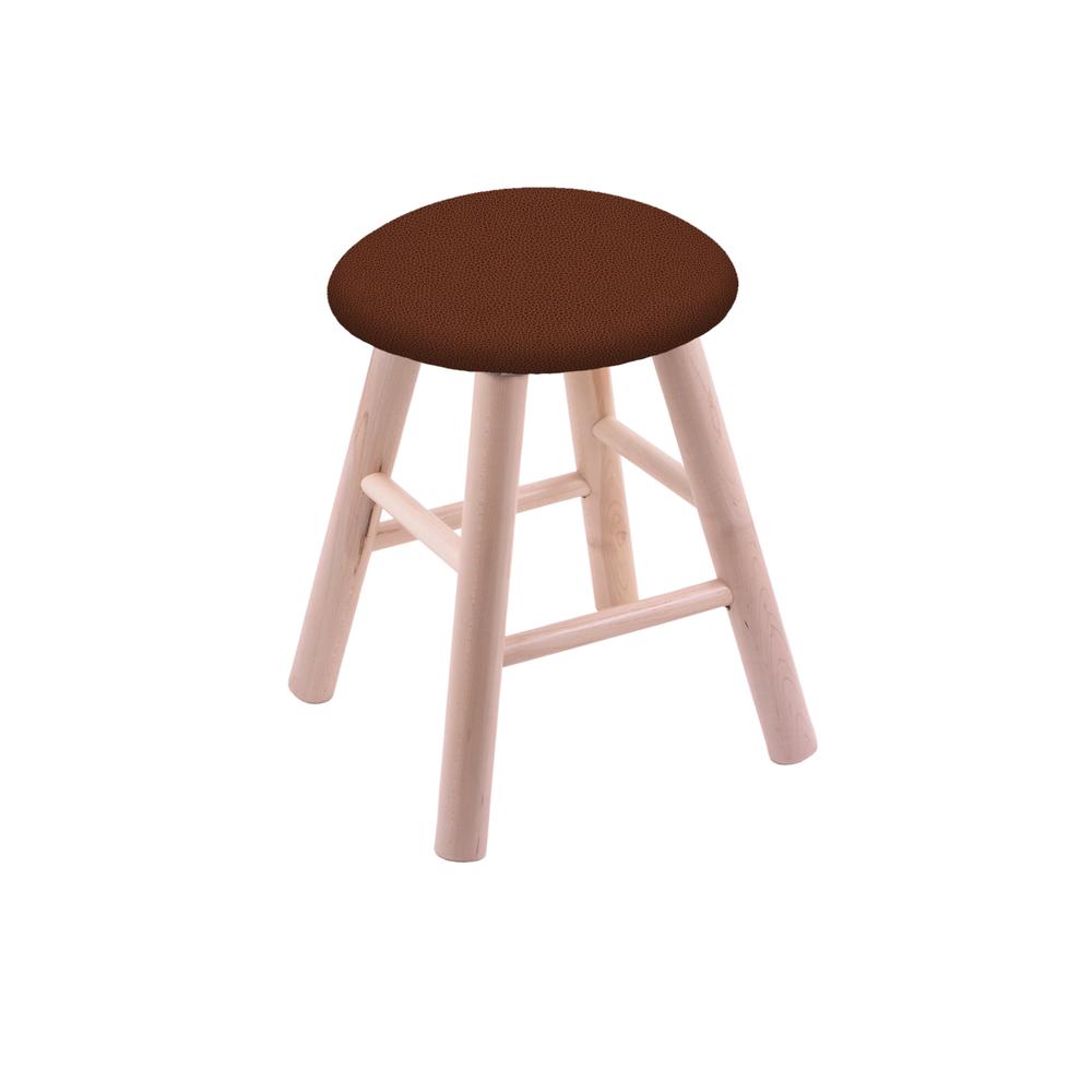 Maple Vanity Stool in Natural Finish with Rein Adobe Seat. Picture 1