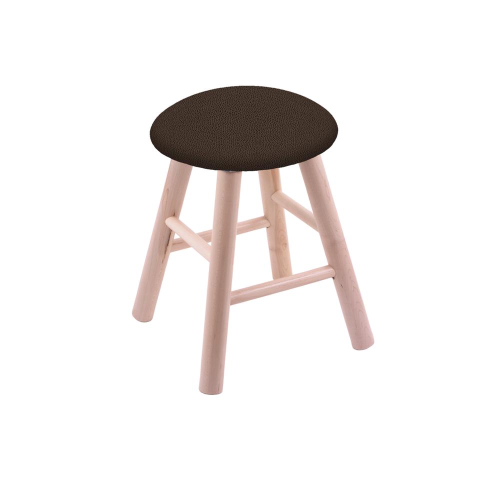Maple Vanity Stool in Natural Finish with Rein Coffee Seat. Picture 1