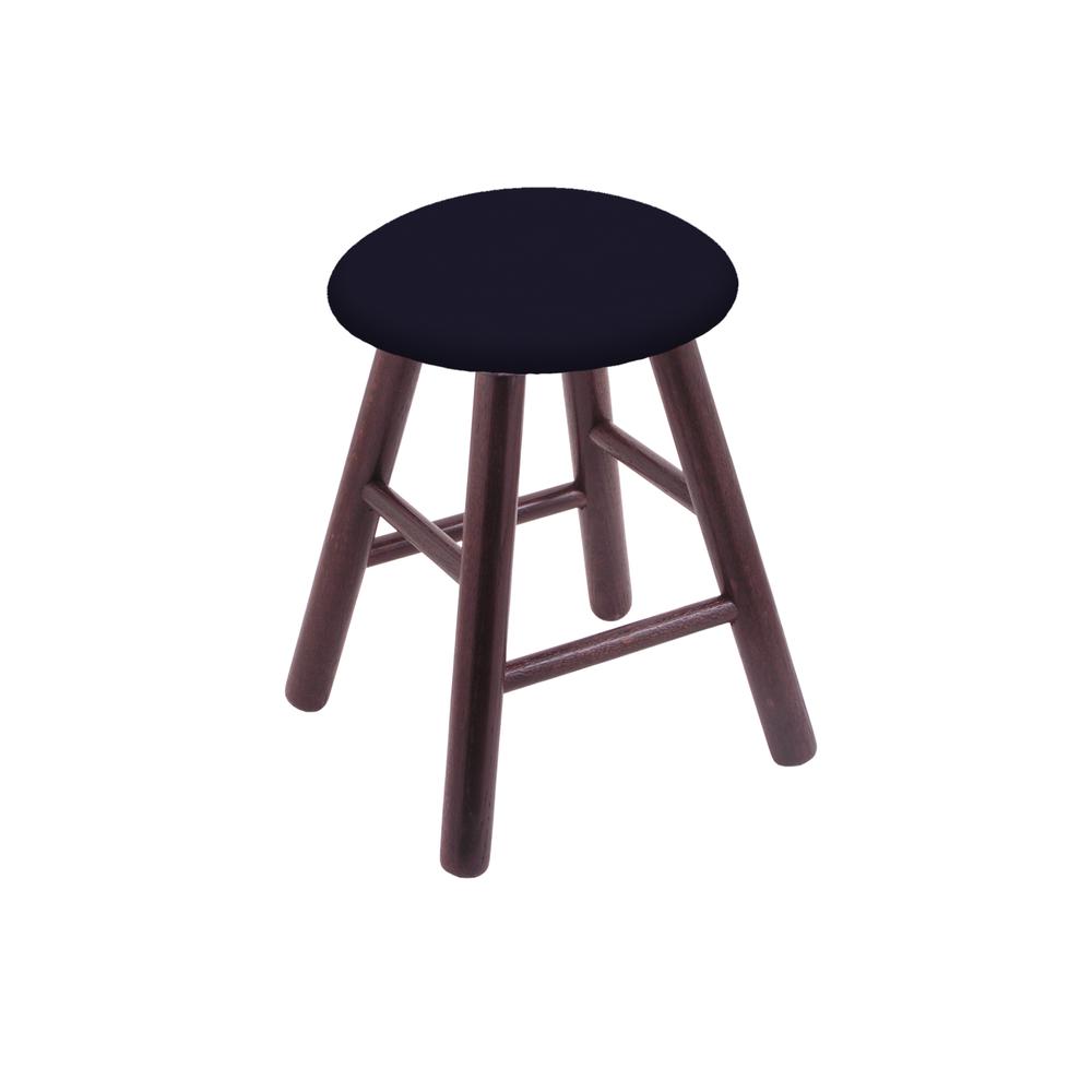 Oak Vanity Stool in Dark Cherry Finish with Canter Twilight Seat. Picture 1