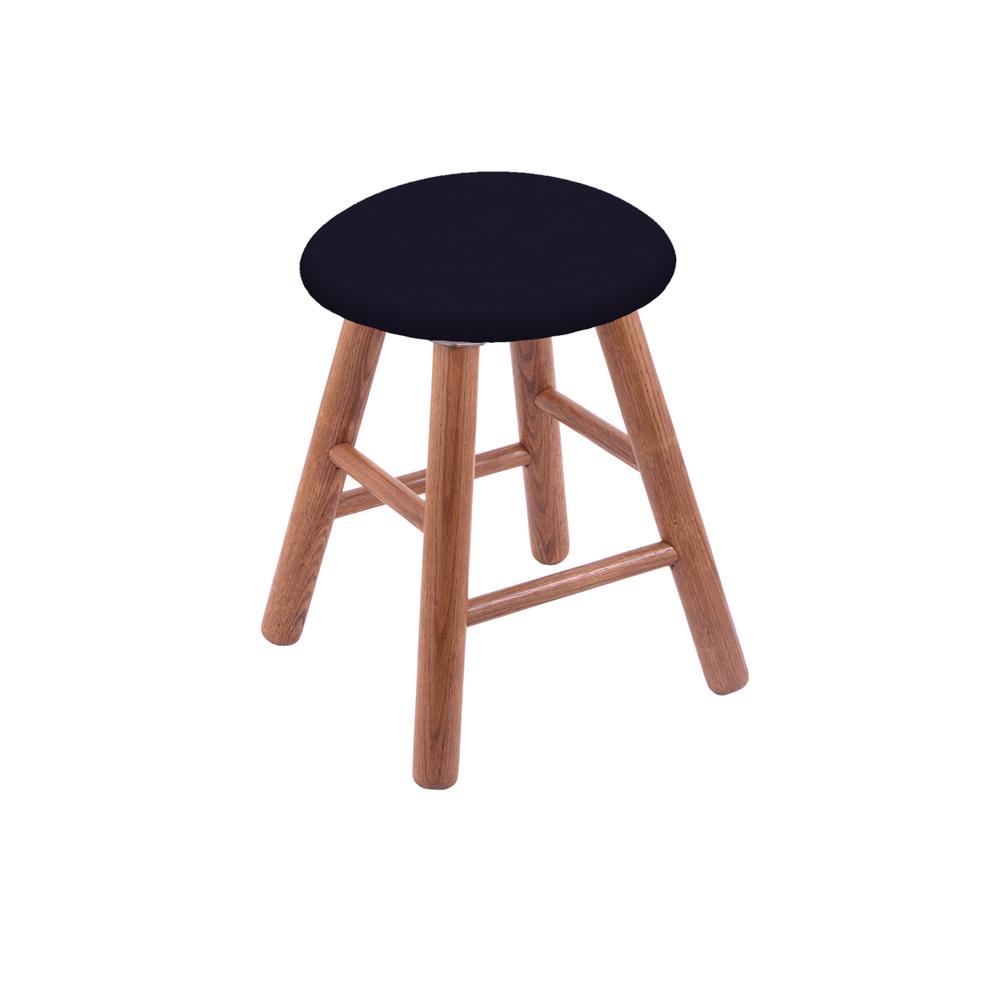 Oak Vanity Stool in Medium Finish with Canter Twilight Seat. Picture 1