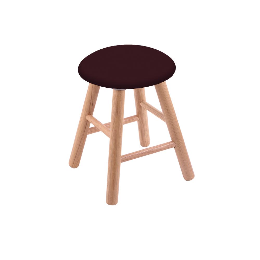 Oak Vanity Stool in Natural Finish with Canter Bordeaux Seat. Picture 1