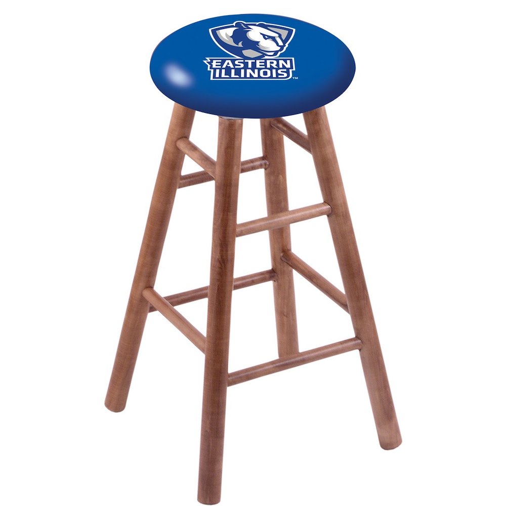 Maple Bar Stool in Medium Finish with Eastern Illinois Seat. Picture 1