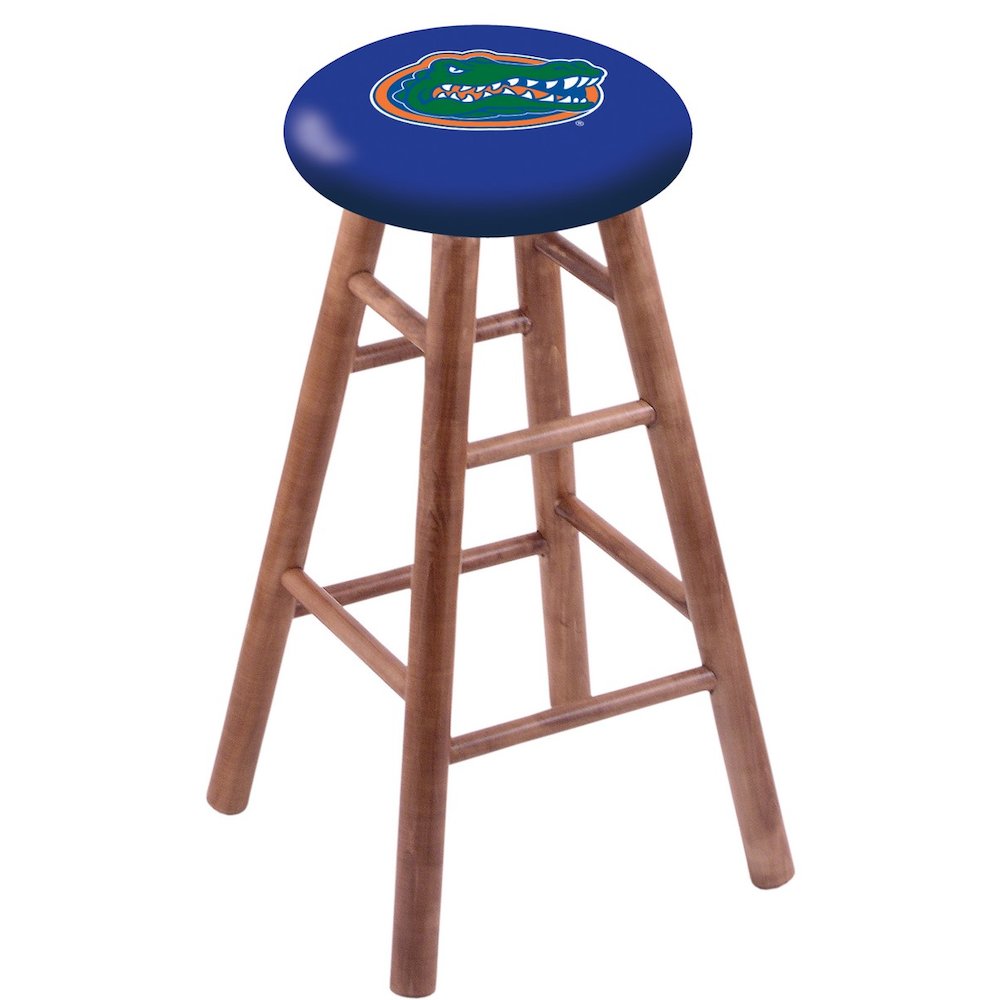 Maple Bar Stool in Medium Finish with Florida Seat. Picture 1