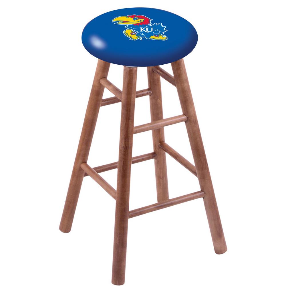 Maple Counter Stool in Medium Finish with Kansas Seat. Picture 1
