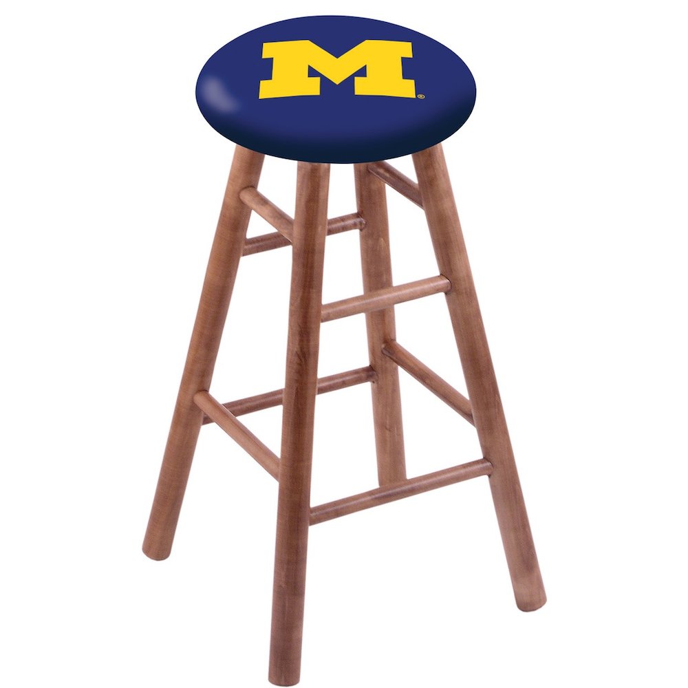 Maple Counter Stool in Medium Finish with Michigan Seat. Picture 1