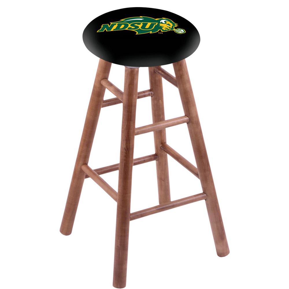 Maple Counter Stool in Medium Finish with North Dakota State Seat. Picture 1