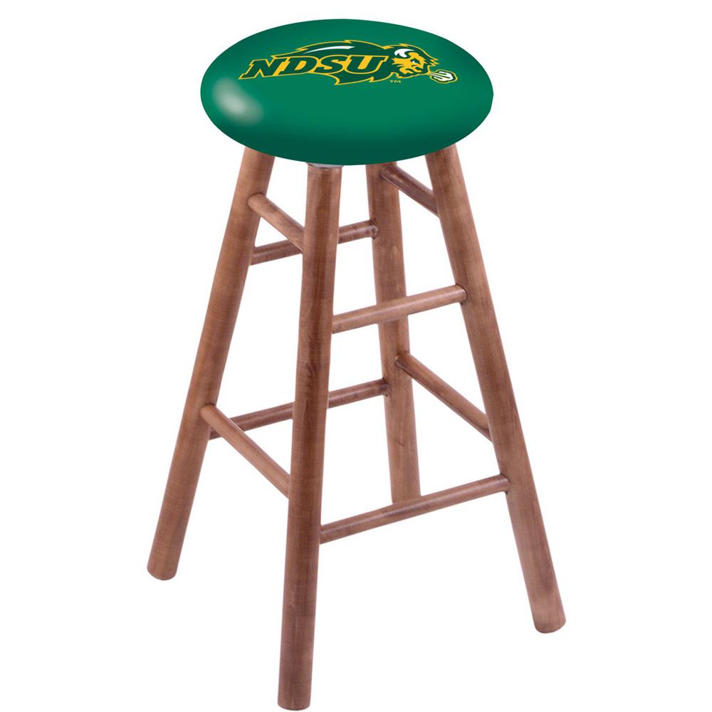 Maple Counter Stool in Medium Finish with North Dakota State Seat. The main picture.