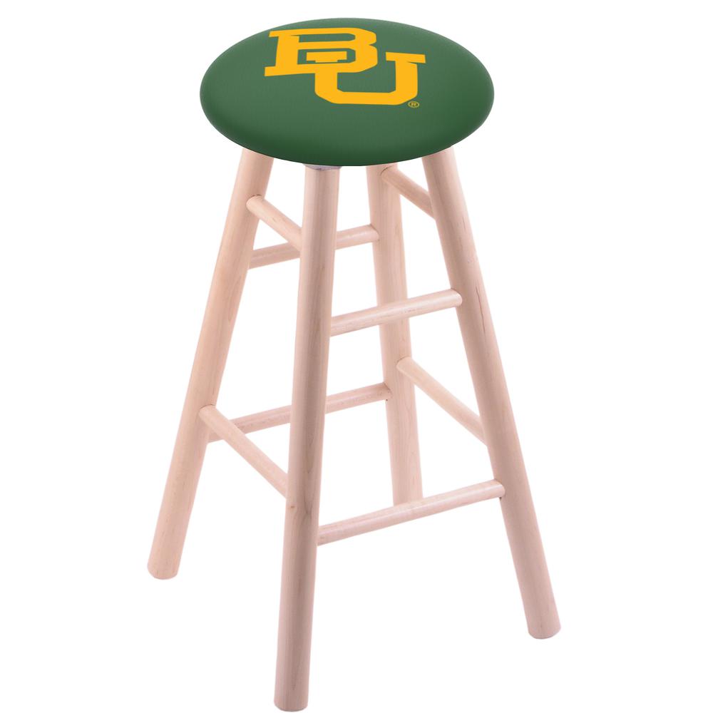 Maple Counter Stool in Natural Finish with Baylor Seat. Picture 1