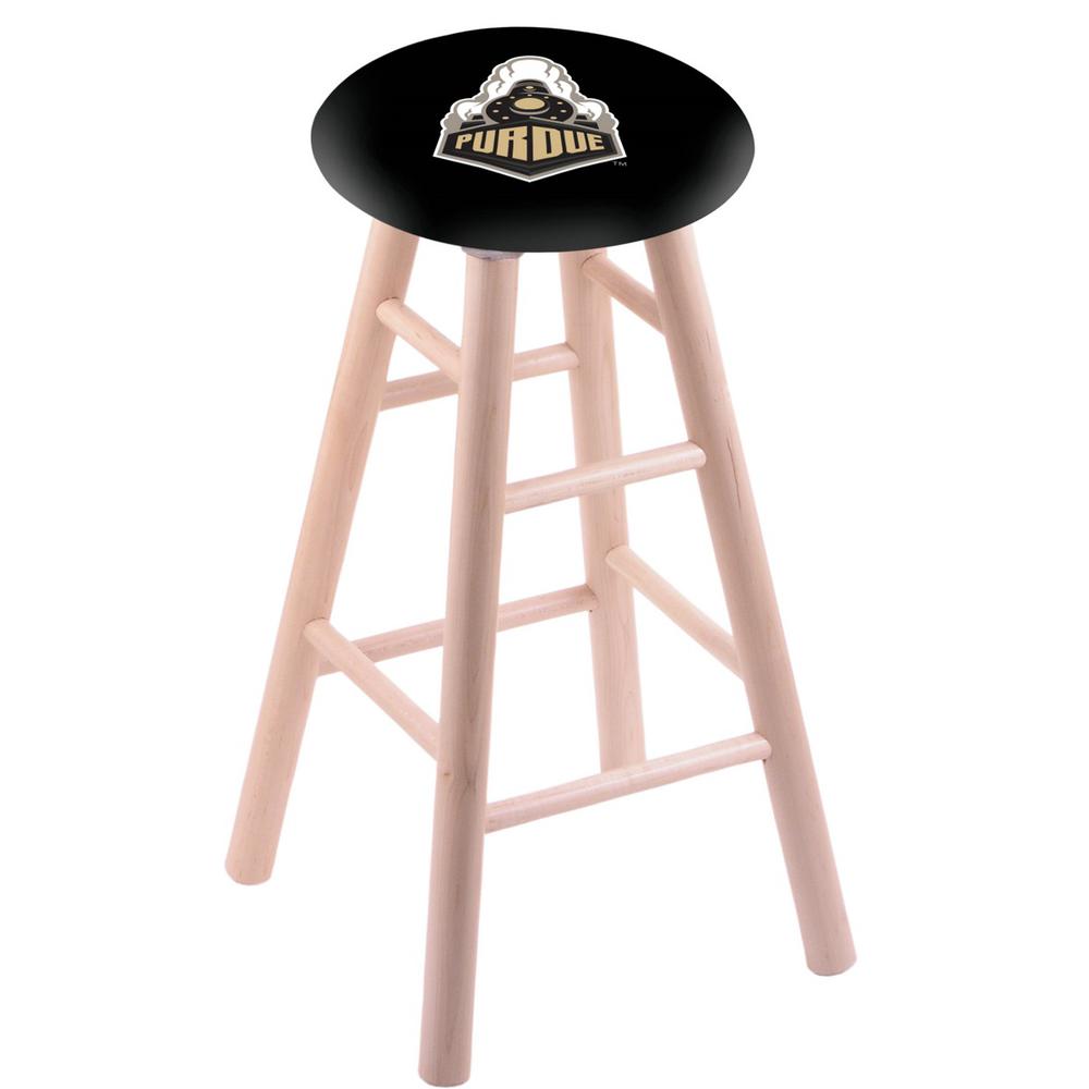 Maple Bar Stool in Natural Finish with Purdue Seat. Picture 1