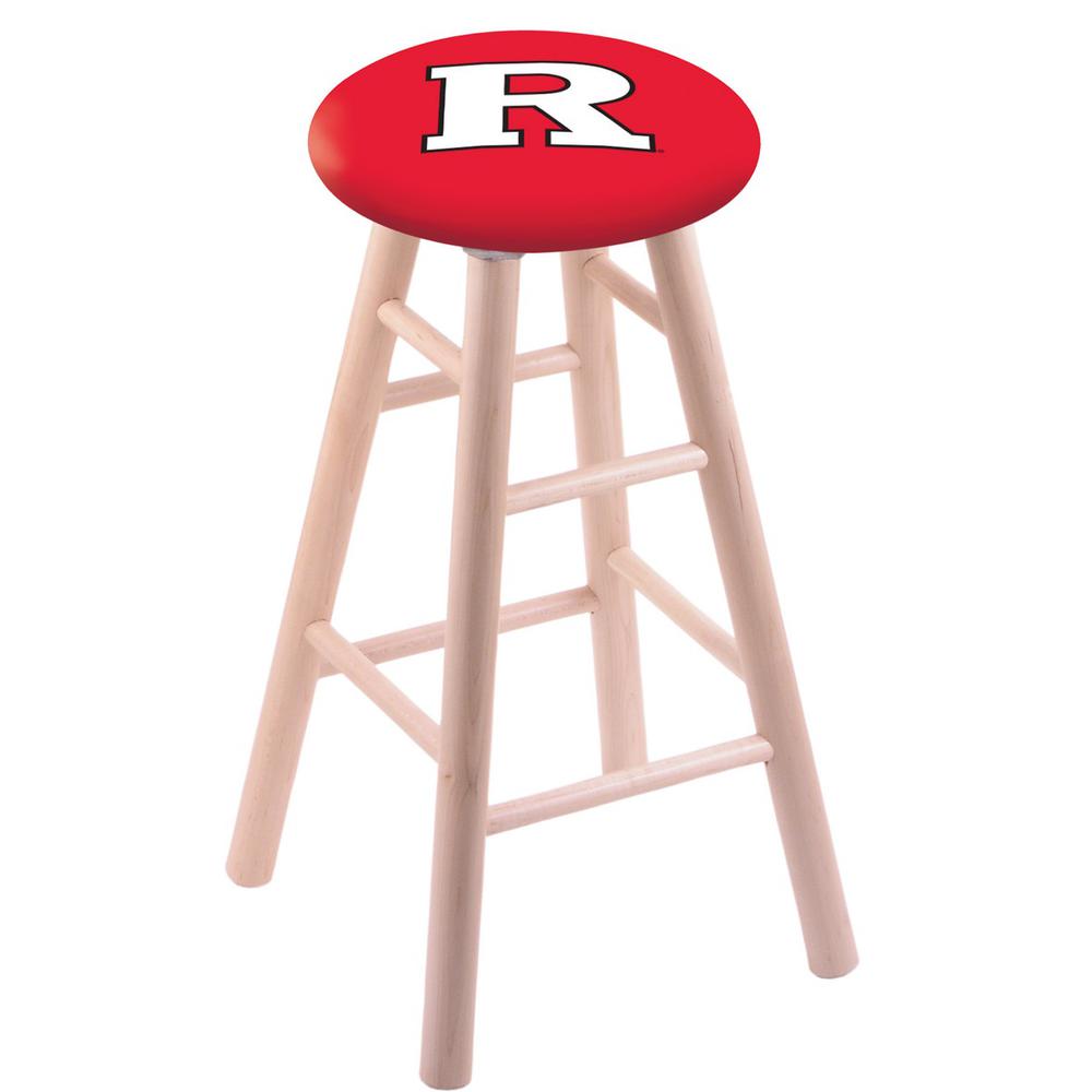 Maple Counter Stool in Natural Finish with Rutgers Seat. The main picture.