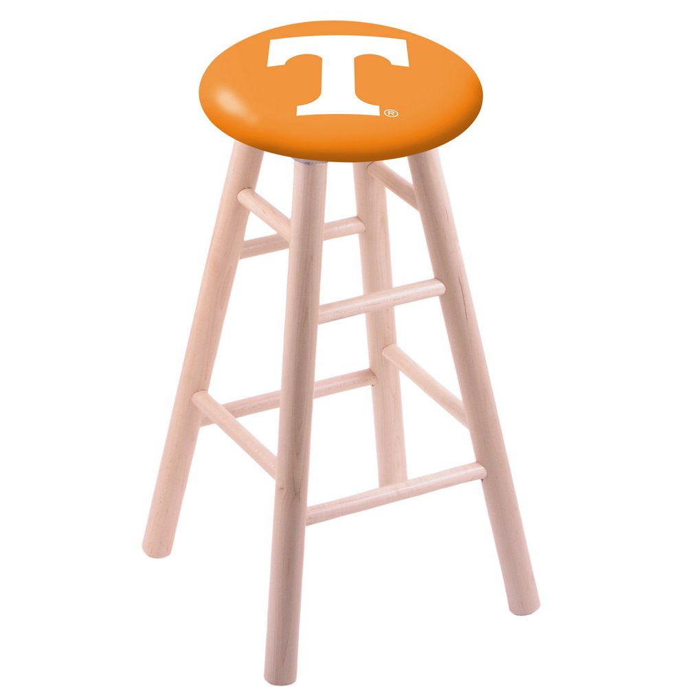Maple Bar Stool in Natural Finish with Tennessee Seat. Picture 1