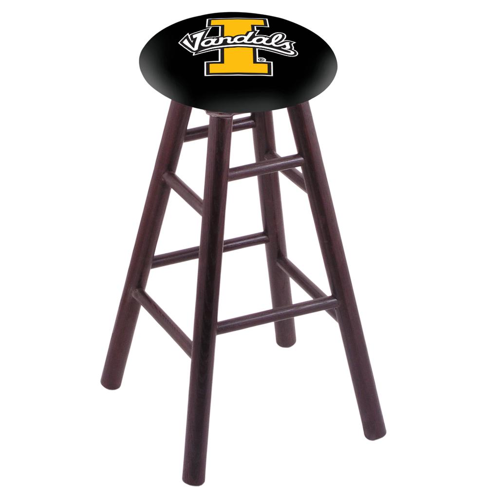 25 L7C4 Chrome Double Ring Marshall Swivel Bar Stool with a Back by The Holland Bar Stool Company