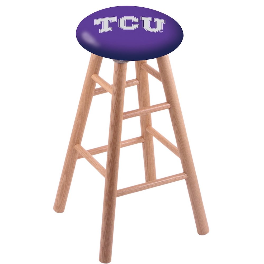 Oak Counter Stool in Natural Finish with TCU Seat. Picture 1