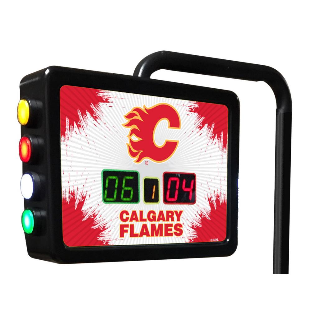 Calgary Flames Shuffleboard Electronic Scoring Unit. Picture 1