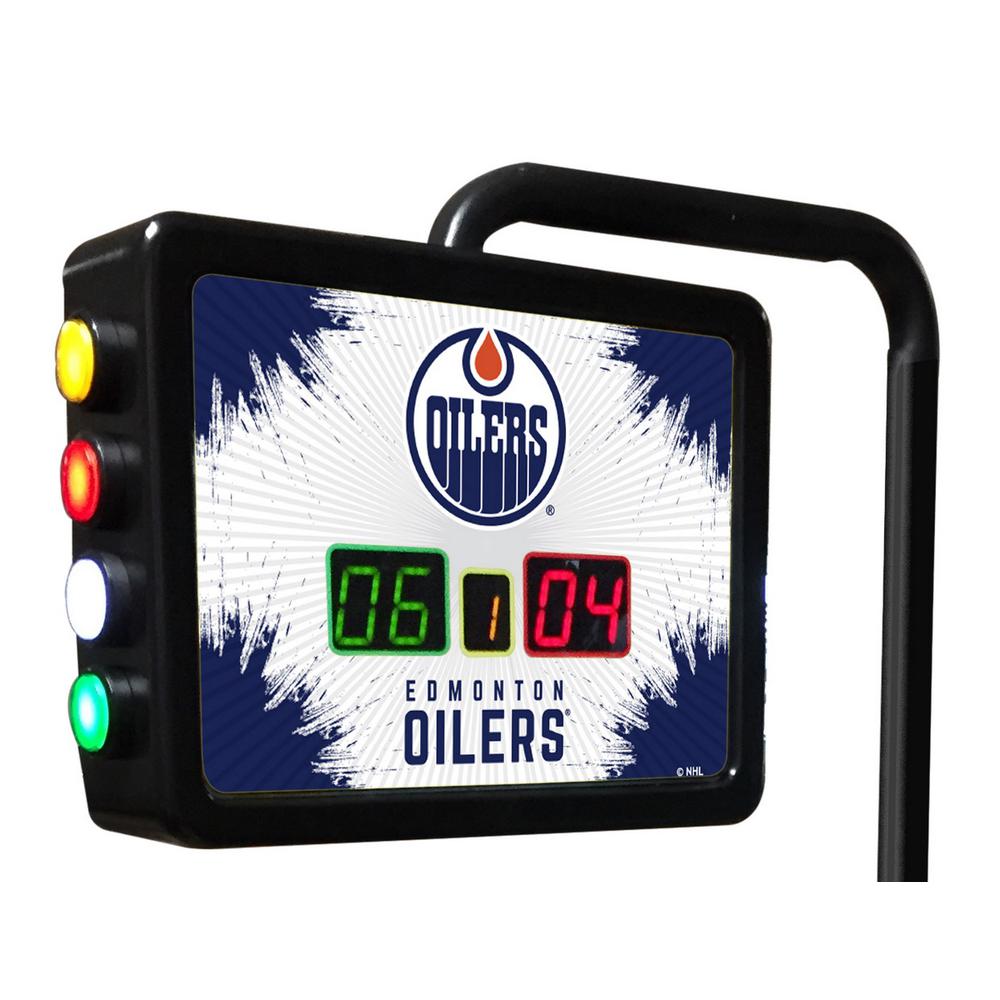 Edmonton Oilers Shuffleboard Electronic Scoring Unit. Picture 1