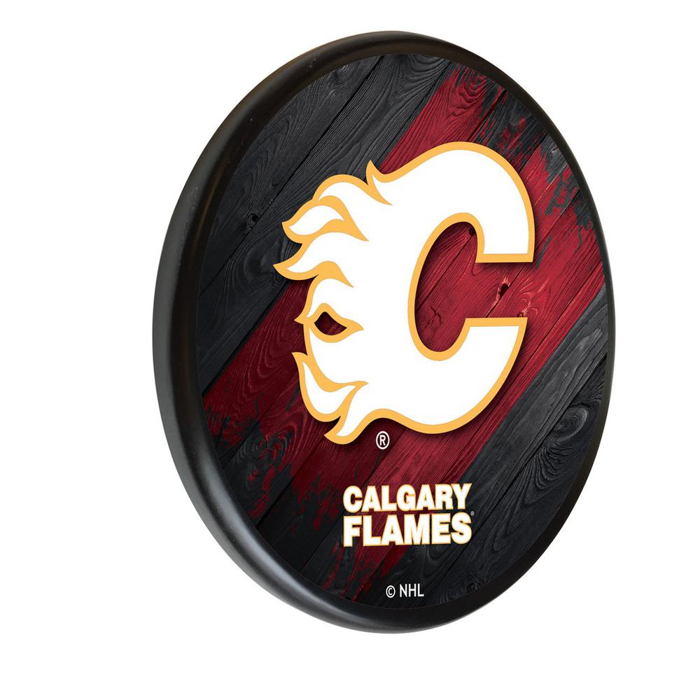Calgary Flames Digitally Printed Wood Sign. Picture 1