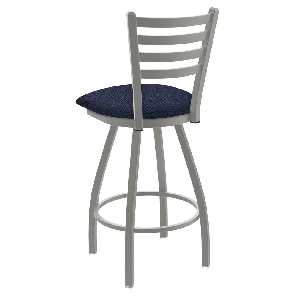 XL 410 Jackie 25" Swivel Counter Stool with Anodized Nickel Finish and Graph Anchor Seat. Picture 2