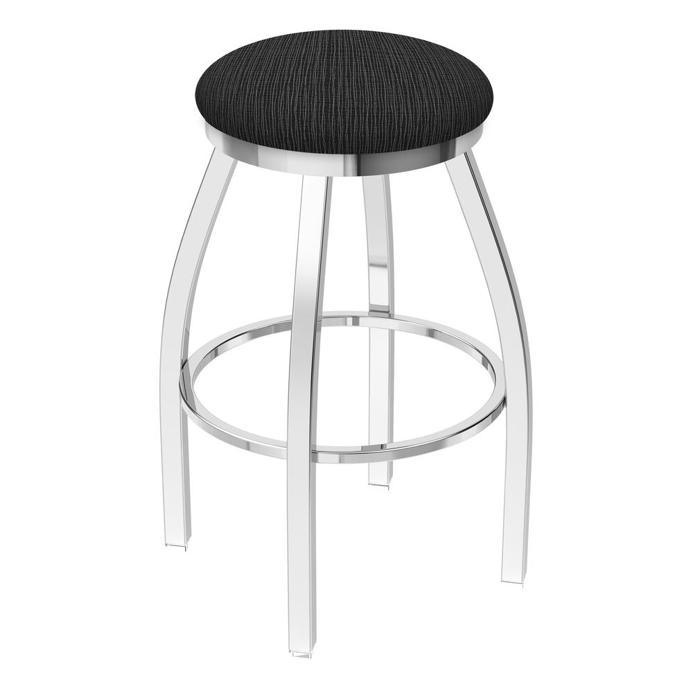 802 Misha 36" Swivel Extra Tall Bar Stool with Chrome Finish and Graph Coal Seat. The main picture.
