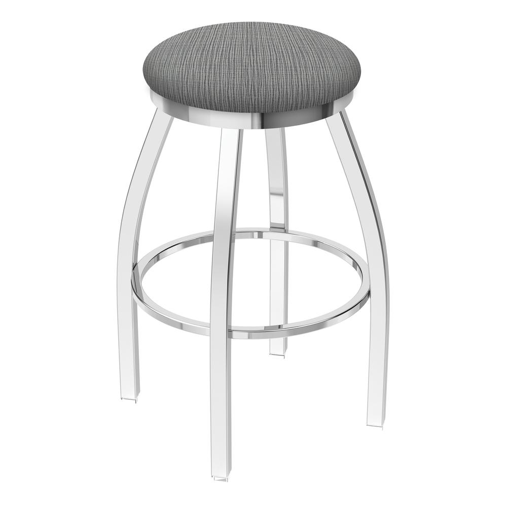 802 Misha 36" Swivel Extra Tall Bar Stool with Chrome Finish and Graph Alpine Seat. The main picture.