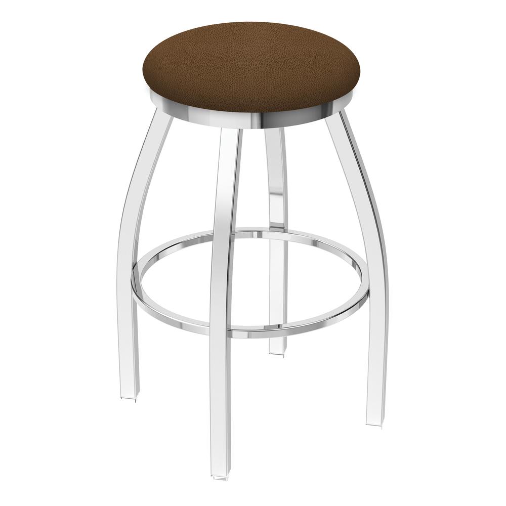 802 Misha 36" Swivel Extra Tall Bar Stool with Chrome Finish and Rein Thatch Seat. The main picture.