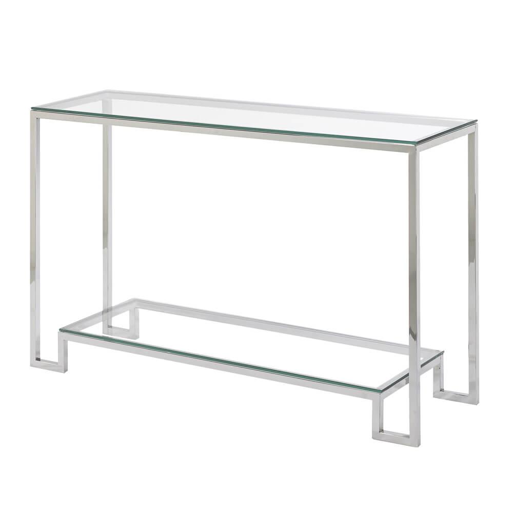 Uptown Club Silver Sofa Table Small Jill. Picture 1