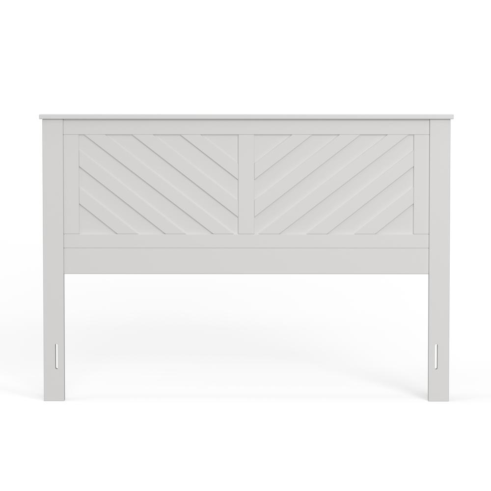 LaFerme Wood Headboard in White - Queen Size. Picture 2