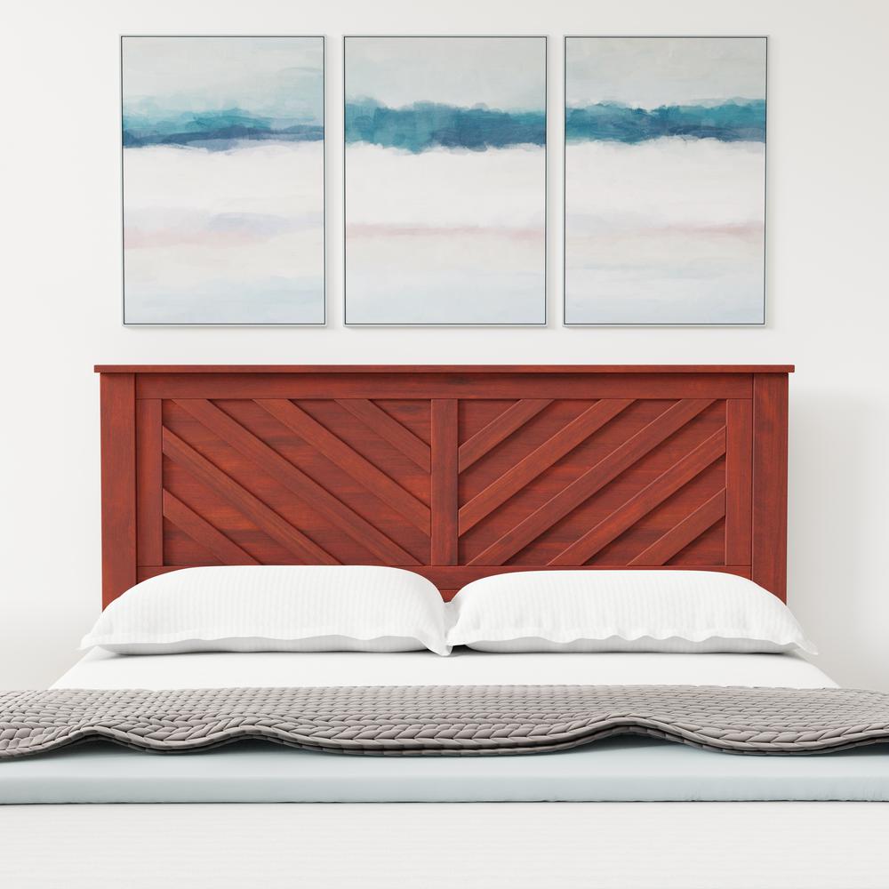 LaFerme Wood Headboard in Cherry - Queen Size. Picture 3