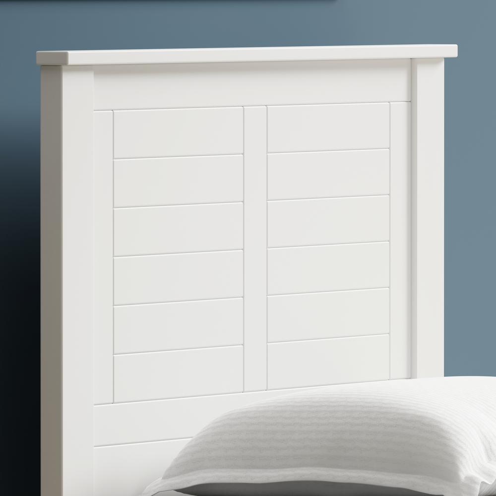 Campagne Wood Headboard in White - Twin Size. Picture 2