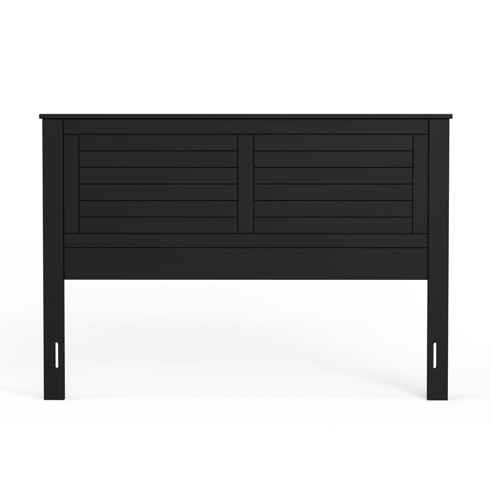 Campagne Wood Headboard in Black - Queen Size. Picture 1