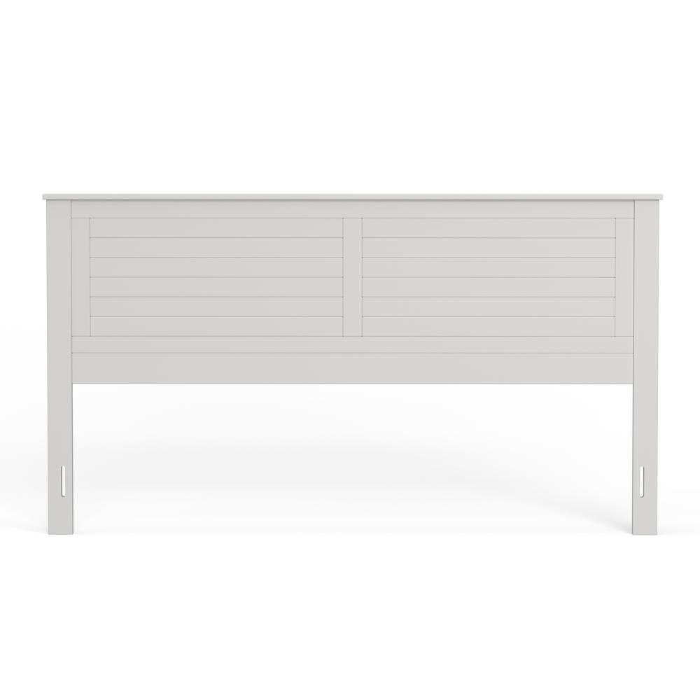 Campagne Wood Headboard in White - King Size. Picture 1