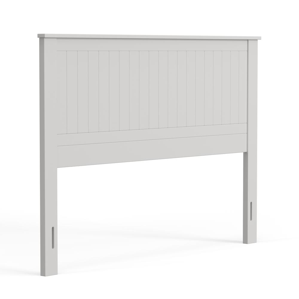 Wainscott Wood Headboard in White - Queen Size. Picture 4