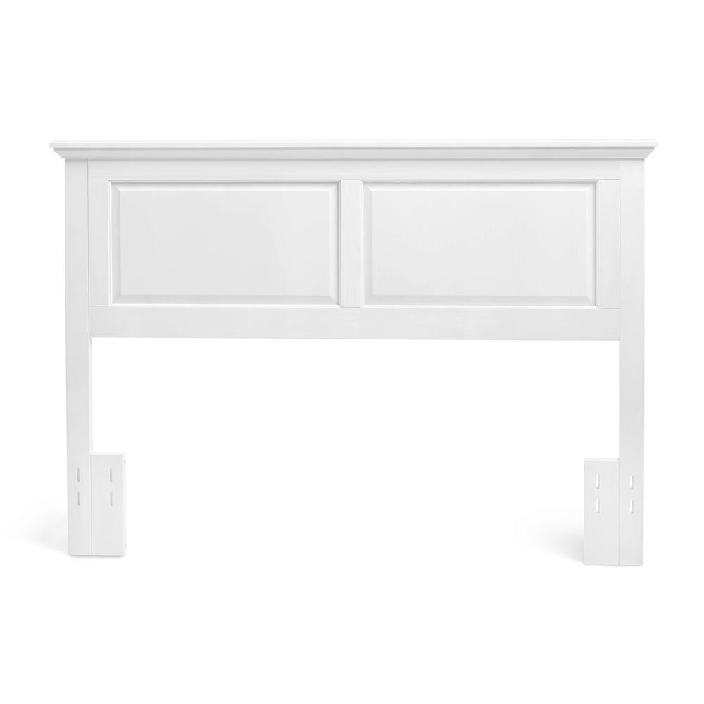Arcadia Panel Headboard in White, Full/Queen. Picture 1