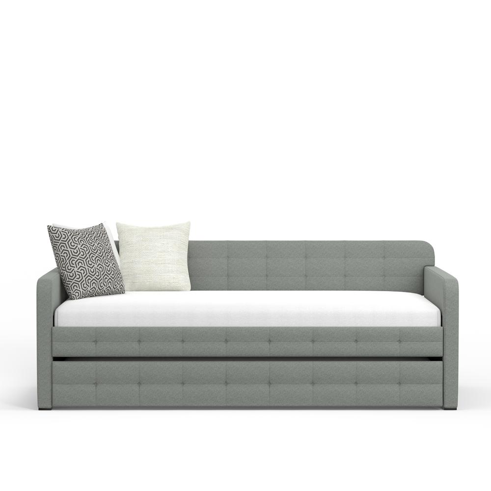 Tufted Twin Daybed with Trundle in Stone. Picture 2