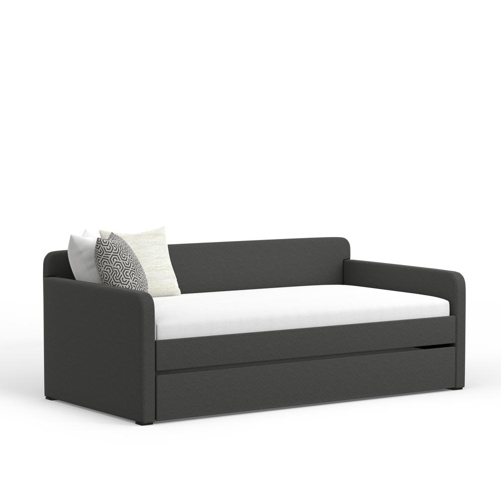 Piatta Twin Daybed with Trundle in Grey. Picture 1