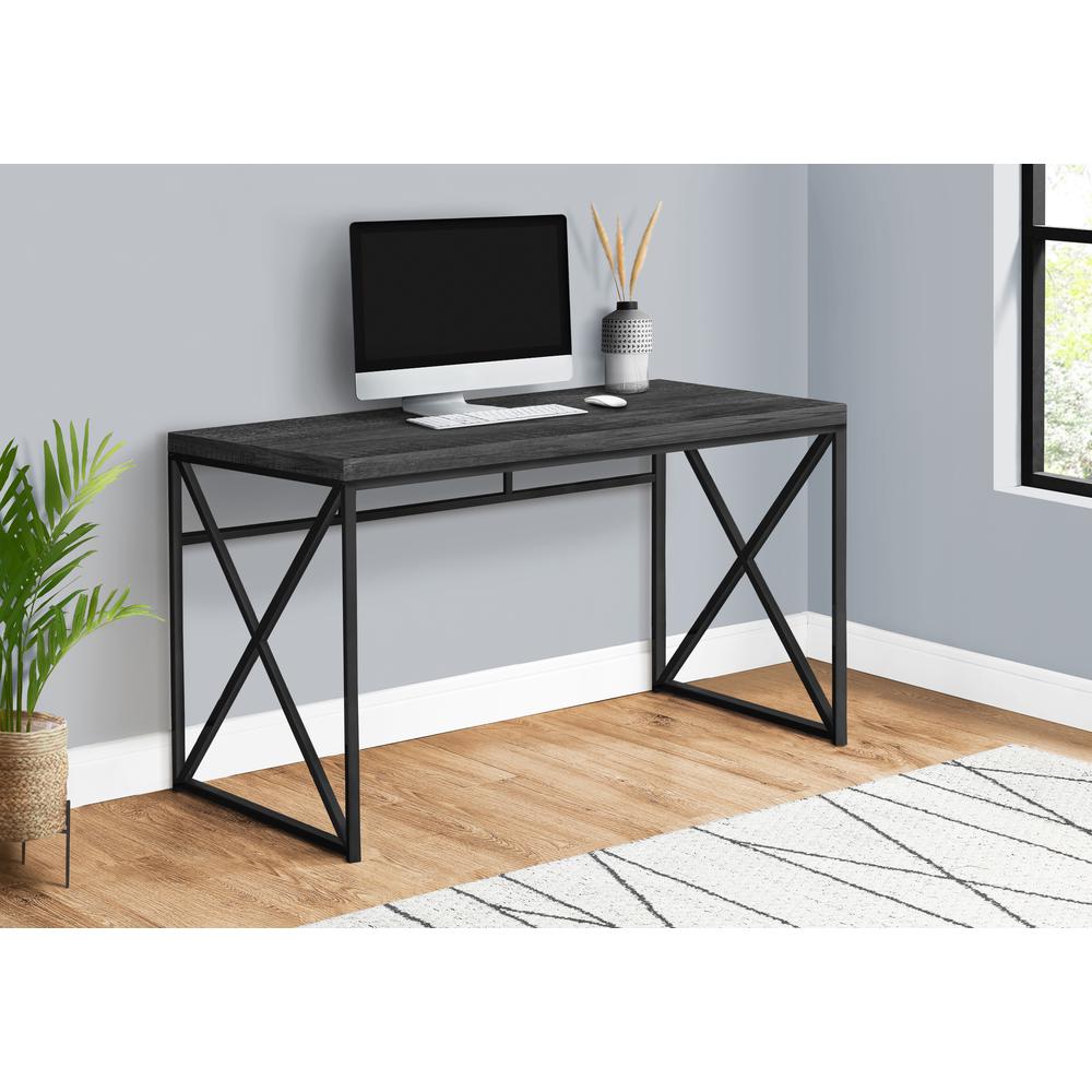 48" Home & Office Desk in Reclaimed Black. Picture 2