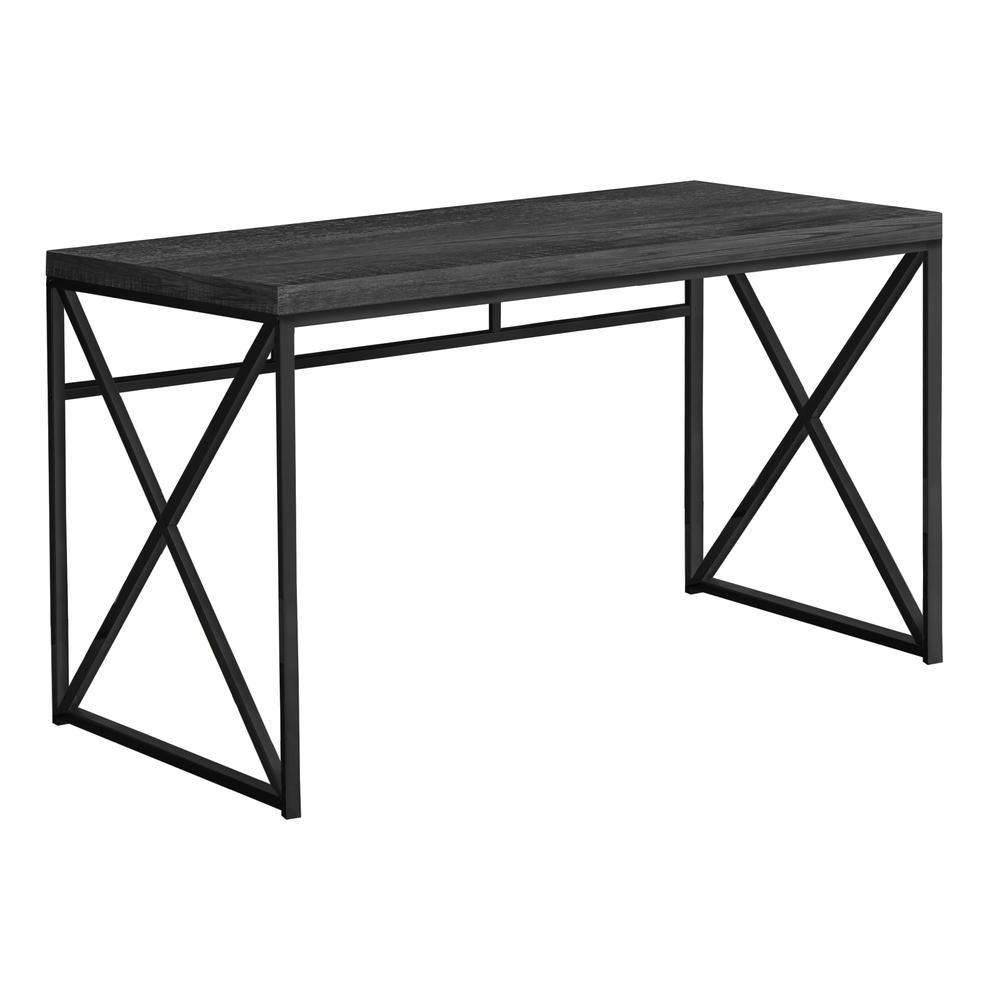 48" Home & Office Desk in Reclaimed Black. Picture 1