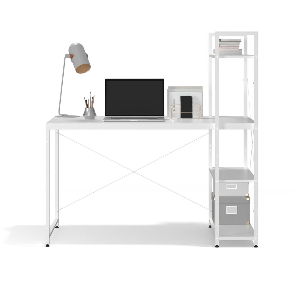 Ames Reversible Gaming Desk in White/White. Picture 4
