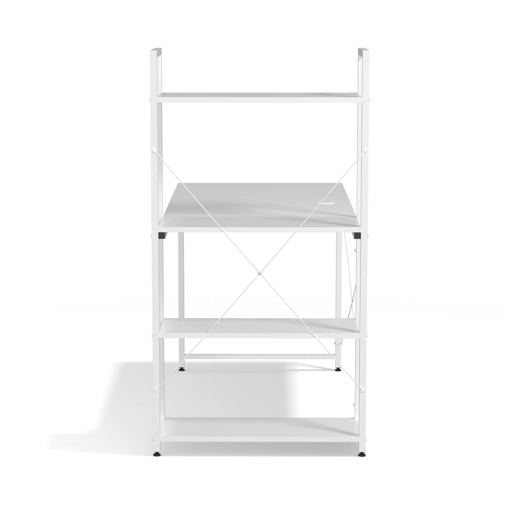 Ames Reversible Gaming Desk in White/White. Picture 5