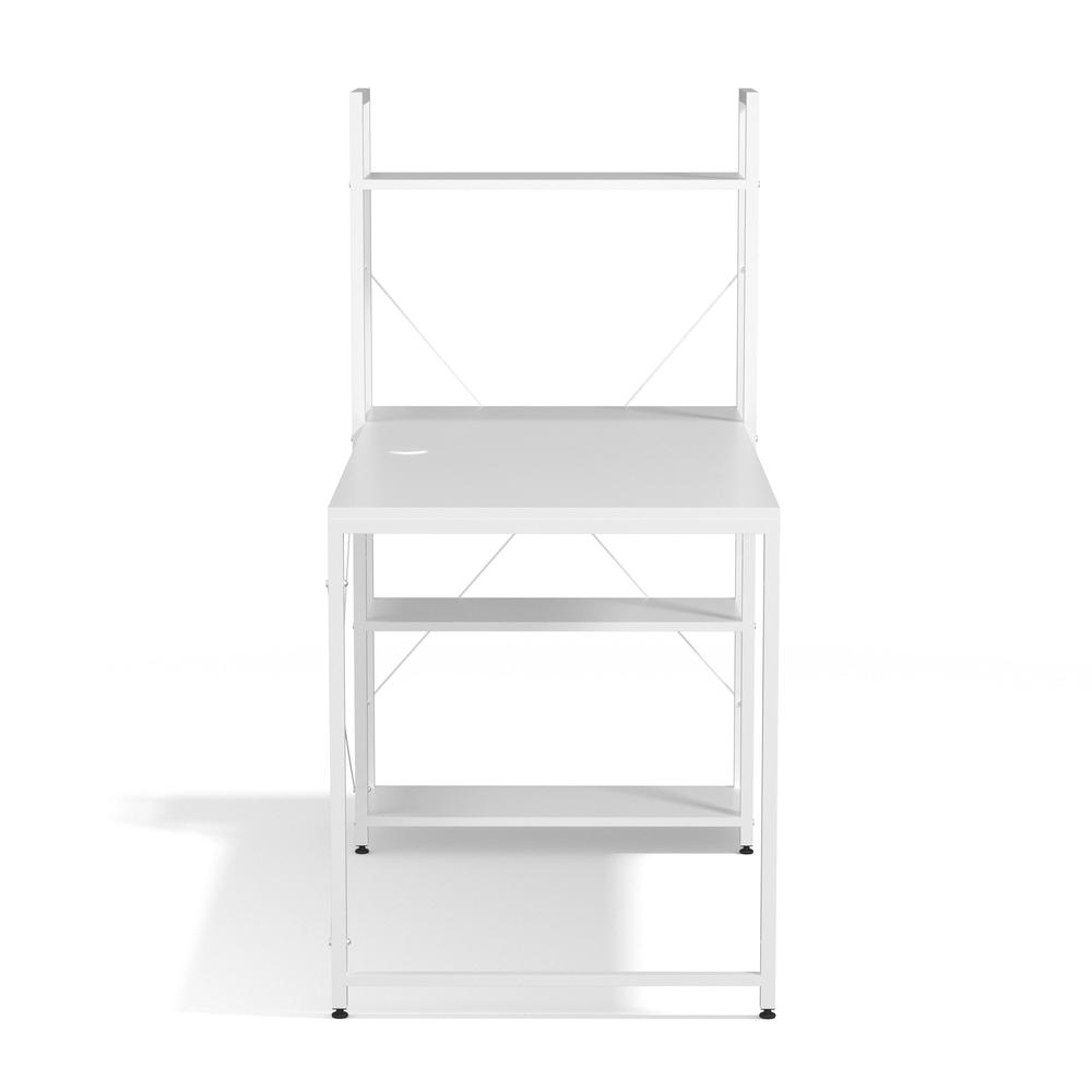 Ames Reversible Gaming Desk in White/White. Picture 6