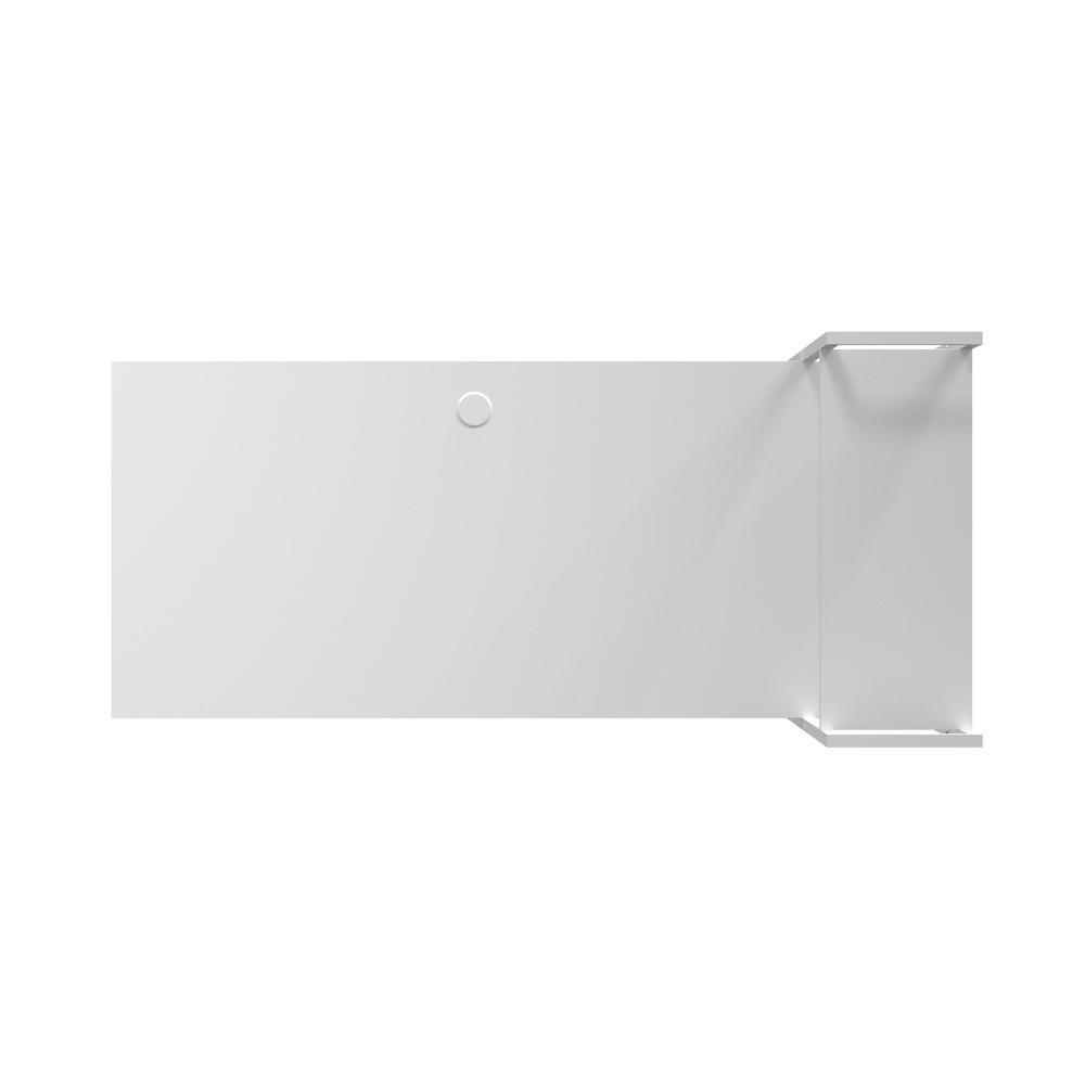 Ames Reversible Gaming Desk in White/White. Picture 7