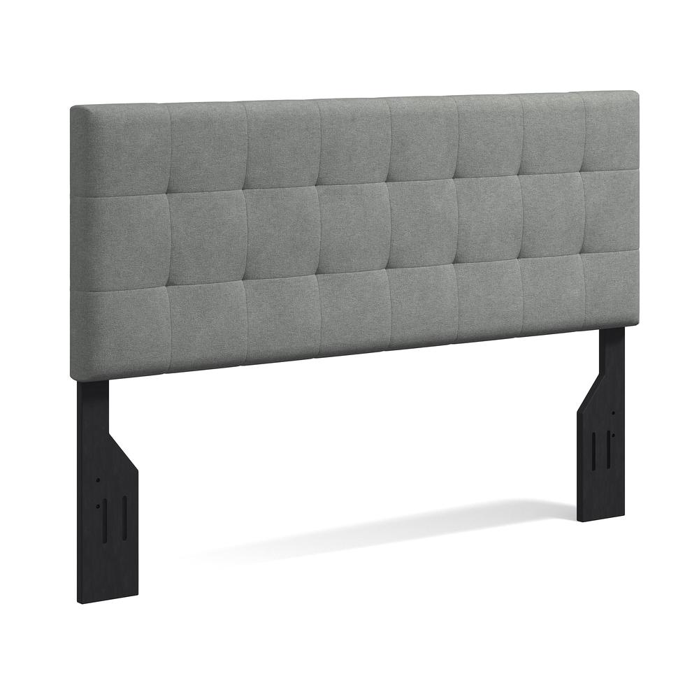 Kaya Upholstered Headboard, Stone, Full/Queen. Picture 1