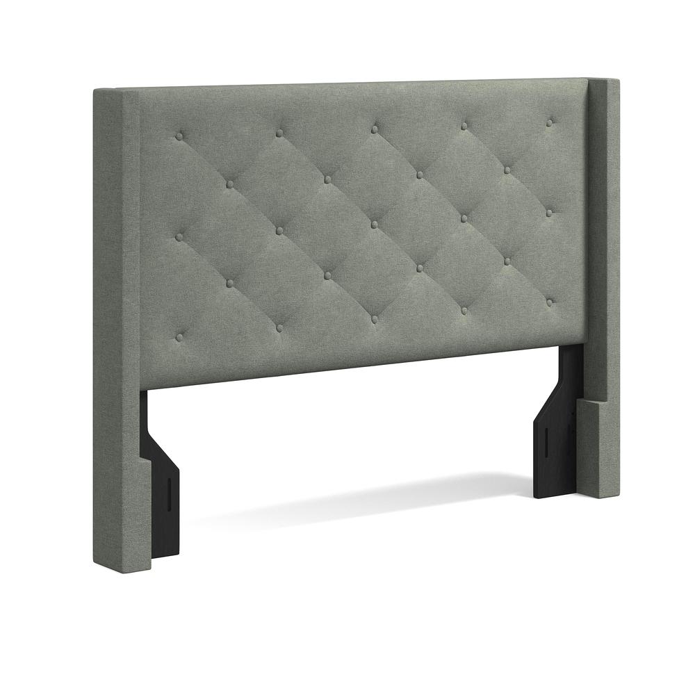 Huppe Upholstered Headboard, Stone, Full/Queen. Picture 1