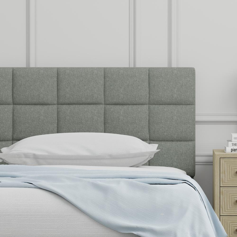 Varia 20" Twin Upholstered Headboard - Light Grey. Picture 3