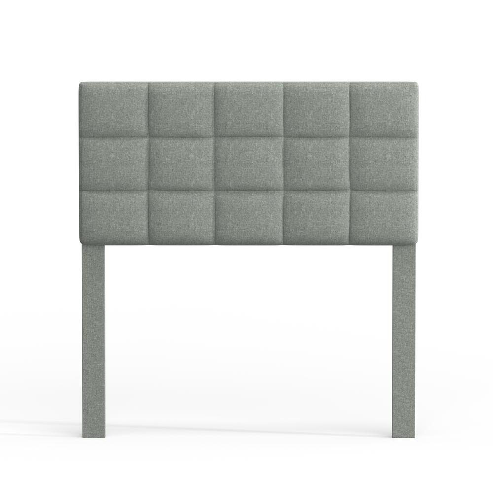 Varia 20" Twin Upholstered Headboard - Light Grey. Picture 1