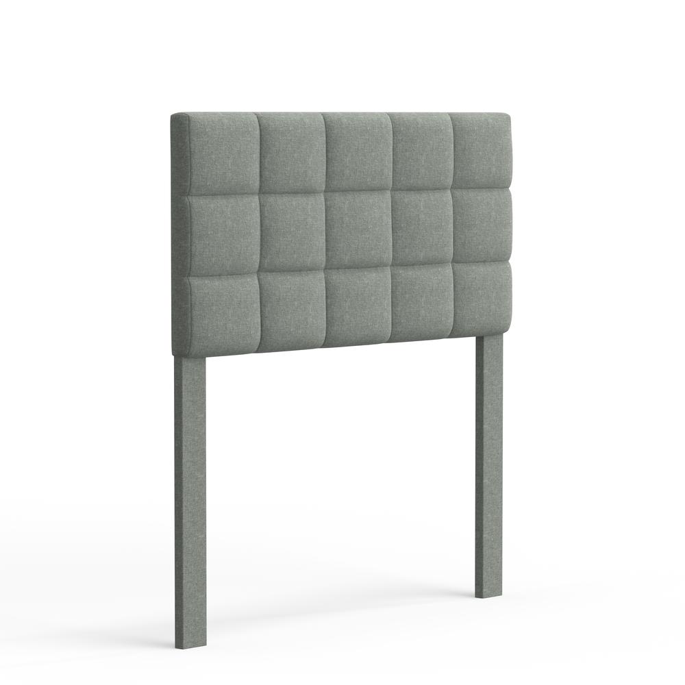 Varia 20" Twin Upholstered Headboard - Light Grey. Picture 2