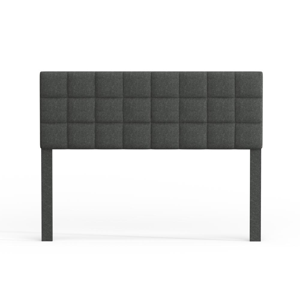 Varia 20" Full Upholstered Headboard - Dark Grey. Picture 1