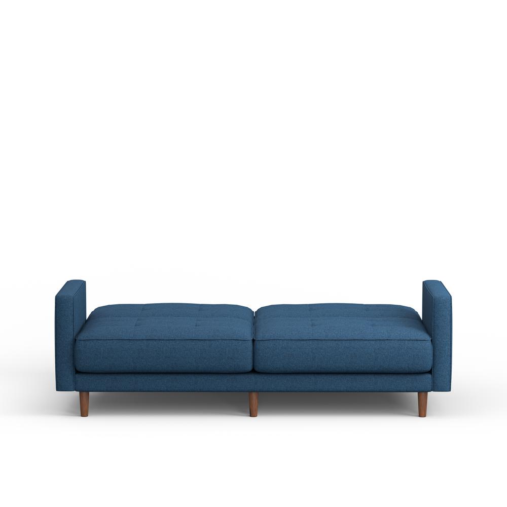 81.5" Sleeper Sofa, 8-Button Tufting in Blue. Picture 5