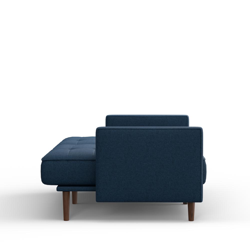 81.5" Sleeper Sofa, 8-Button Tufting in Blue. Picture 6